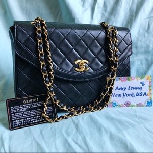 ❌SOLD❌ Chanel Vintage Lambskin Matelasse Flap Bag